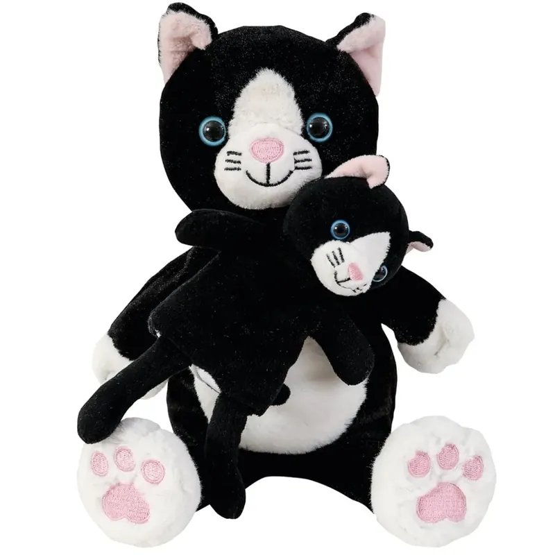 Utförsäljning Hand- & Fingerdocka - Kattmamma med kattungar