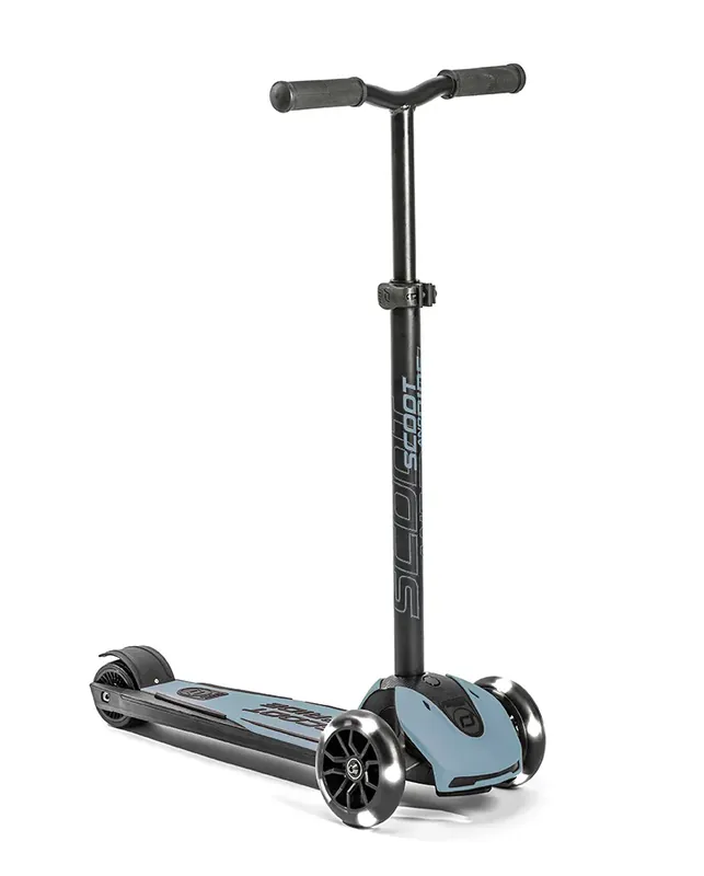 Expressleverans Sparkcykel - Highwaykick 5 med LED, Steel