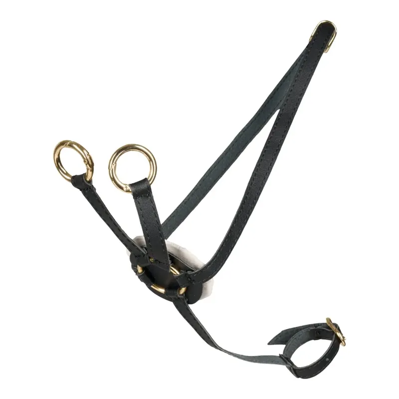 Cheval Roi-tillbehör - Martingal, Svart/guld Nedsatt pris