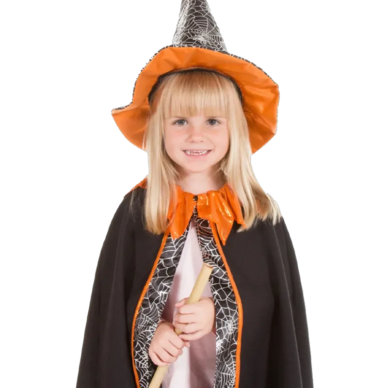 Fynd Häxcape & hatt, stl. 3-7 år